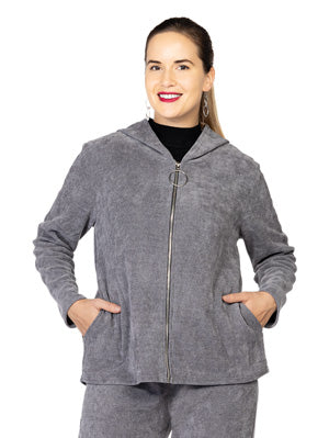 Zipper Jacket With Hood