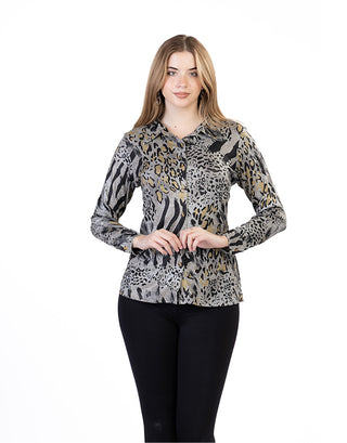 Animal Print Blouse