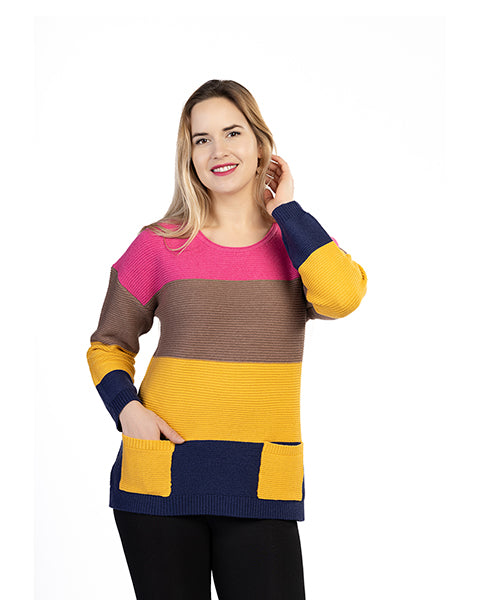 Block Pattern Sweater