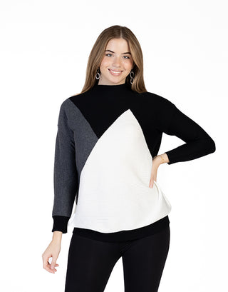 Block Pattern Sweater