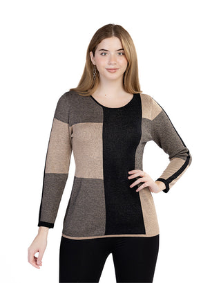 Block Pattern Sweater