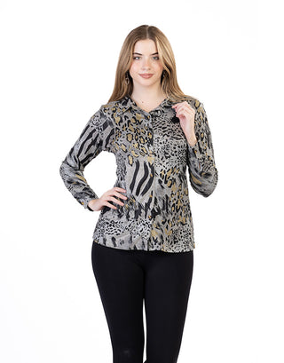 Animal Print Blouse