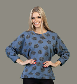 PRINTED TOP – Relaxed Fit Long Sleeve