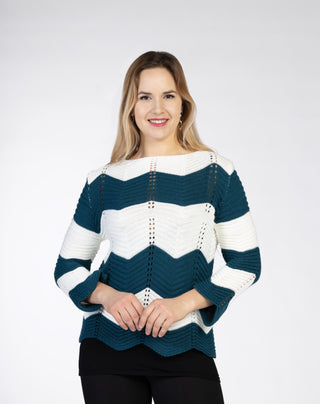 SWEATER WITH ZIG ZAG PATTERN