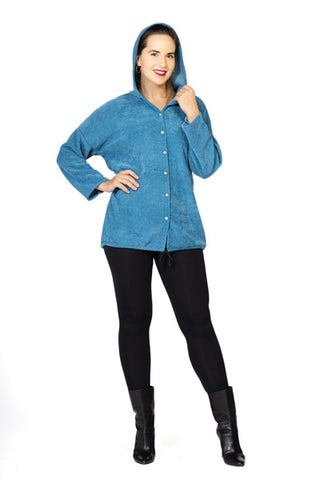 HOODIE WITH BUTTONS