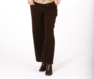 Chocolate Brown Wide Leg Corduroy Pant