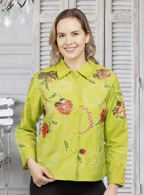 Green Embroidery Jacket