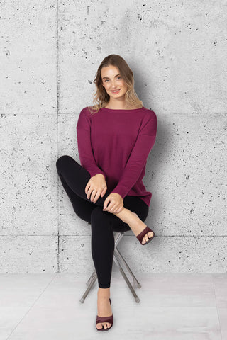 Plain Round Neck Sweater