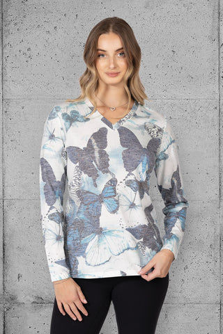 Women's Butterfly print top
