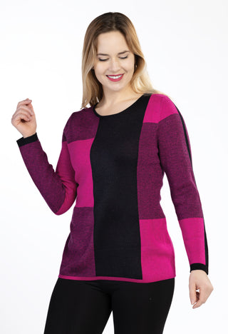 Block Pattern Sweater