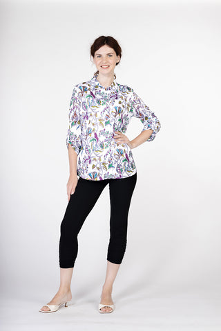 ROLLED SLEEVE BLOUSE