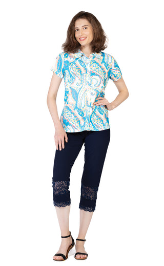 SHORT SLEEVE BLOUSE