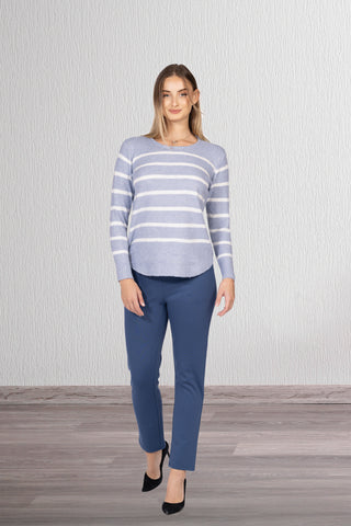 WOMEN'S STRIPE SWEATER
