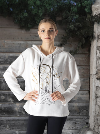 Women's hooded top – lightweight casual wear with relaxed fit and soft fabric