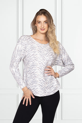 Women's printed sweater